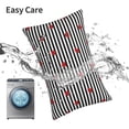 thumbnail image 6 of Naloa Ladybugs on Black and White Striped Pillow Covers, Throw Pillow Case Cushion Covers,Cushion for Bedroom,Couch,Home-14"x20", 6 of 6
