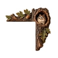 thumbnail image 2 of LOWLHOME Chipmunk Tree Hollow Door Topper, 7.87 Inch Wooden Tree Hollow Animal Sculpture with Oak Leaves & Acorn, Farmhouse Door Topper for Window Frame Home Wall Decoration, 2 of 5