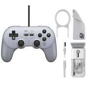 Pre-Owned 8BitDo - Pro 2 Wired Gamepad - Gray With Cleaning Electric kit Bolt Axtion (Refurbished: Like New)