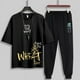 thumbnail image 4 of Conjuntos de camiseta y pantalones para hombre, oferta, top vintage, trajes deportivos holgados, sudadera moderna, ropa ajustada para hombre, chándal regular XL, 4 of 5