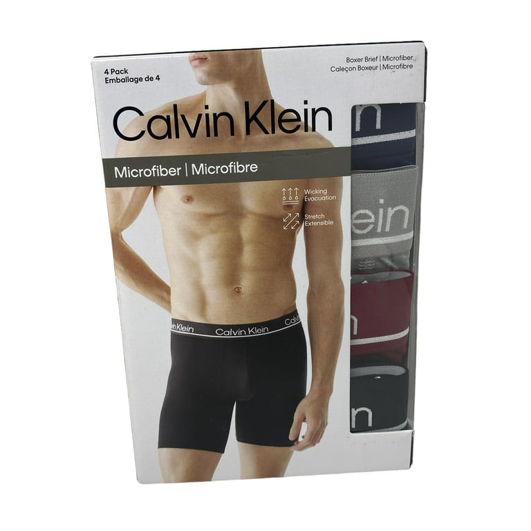 Calvin Klein Underwear 4 Pack Microfiber Boxer Brief Red Gray NP24470602 
