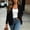 Black, variant on BXJX Womens Knit Cardigans, Long Sleeve Open Front Lightweight Casual Cardigan Sweaters with Pockets Khaki Size S