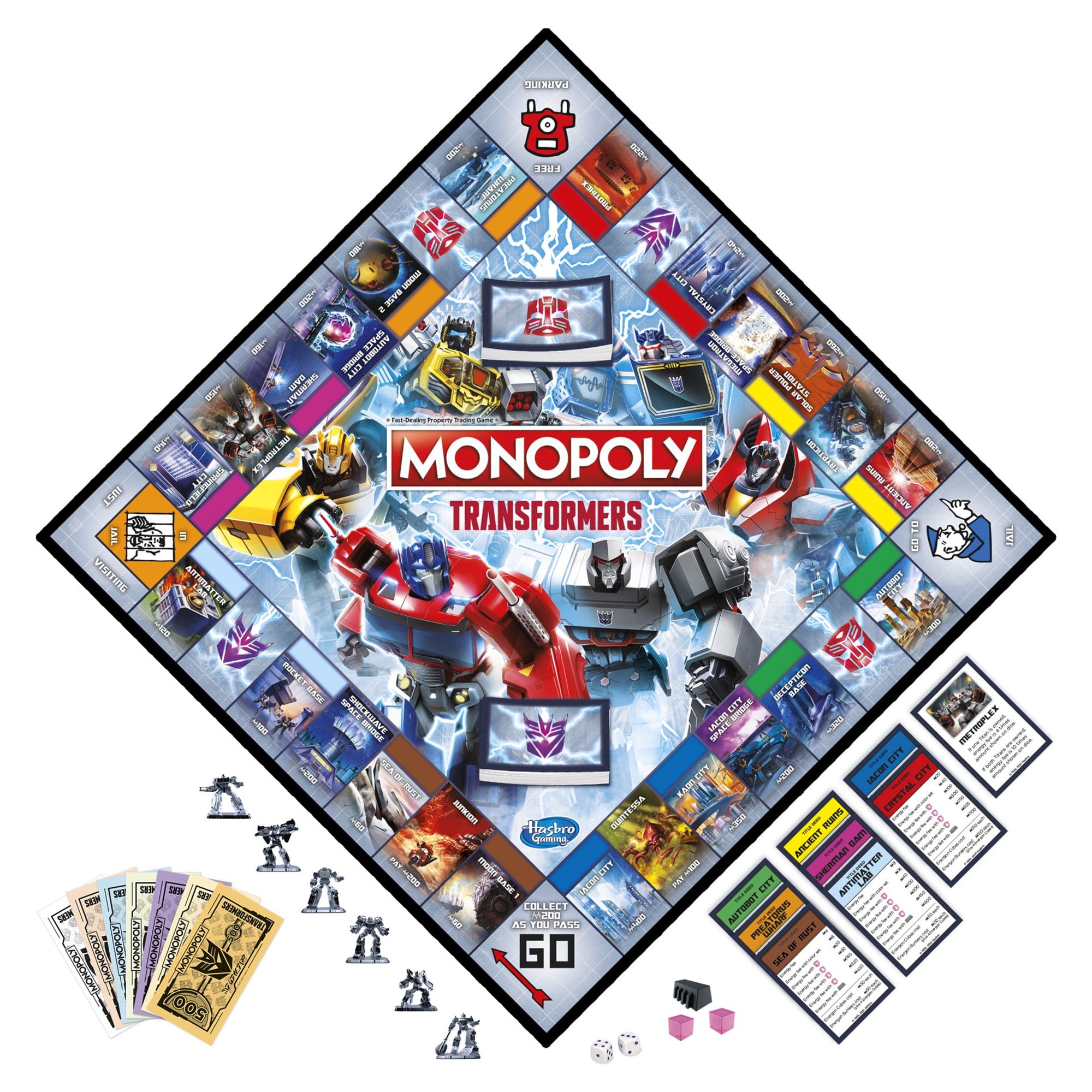 Monopoly Transformers Edition Board Game for Kids and Family Ages 8 and Up, 2-6 Players - image 2 of 7