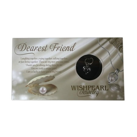 Elegant Simulated Pearl Necklace - WishPearl Necklace Kit, Simulated Pearl in an Oyster - Dearest Friend