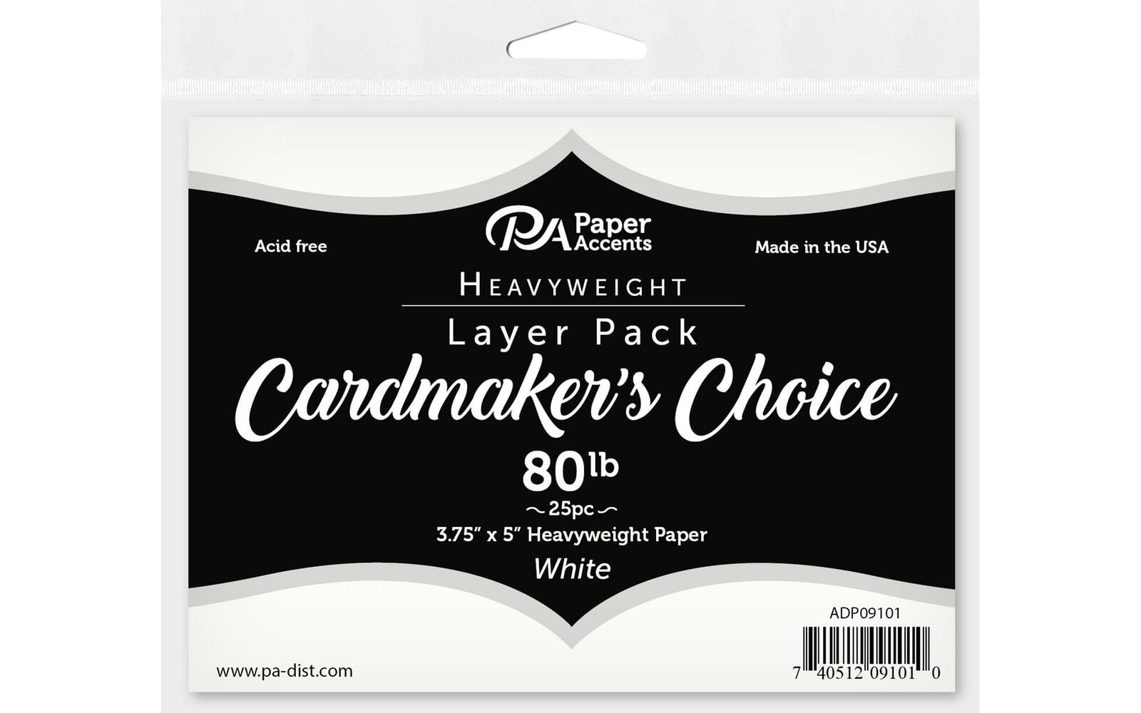 ADP09101 CARDMAKERS CHOICE CARD LAYER 3 75X5 80LB WHT 25PC 
