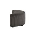 thumbnail image 4 of Weston Home Killarney Wale Corduroy Crescent Moon Ottoman, Grey Ottoman, 4 of 7