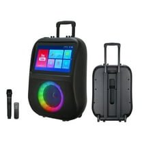 Supersonic IQ Sound IQ-1506WK Portable Karaoke System with 14.1" Touchscreen, 8" Speaker, Android 12, Bluetooth 5.0, LED Mic