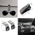 thumbnail image 6 of Chasenew 27-Piece Bling Car Accessories Set - Universal Fit Steering Wheel Covers, License Plate Frames, Phone Holder, Car Fast Charger, Coasters (Silver Diamond), 6 of 9