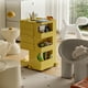 thumbnail image 4 of Gabinete de esquina verde nórdico, almacenamiento moderno y sencillo para dormitorio, mesita de noche para sala de estar, organizador de esquina moderno para espacios pequeños, 4 of 4