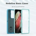 thumbnail image 3 of for Galaxy S21 Ultra 5G Case, Heavy Duty Protective Case with [3 Layers] Rugged Rubber Shockproof Protection Cover for Samsung Galaxy S21 Ultra(Blue/Azure), 3 of 12
