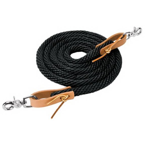 35-2026-S1 0.62 in. x 5 ft. Poly Roper Rein - Black