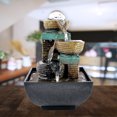 thumbnail image 2 of Tabletop Water Fountain Meditation With Lights Office Living, 2 of 7