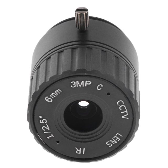 Cámara IR Lente Principal 6 Mm 3 Megapíxeles IRIS Fijas Lentes De Montaje 1 / 2.5 Pulgadas shamjiam Lente CCTV fija de 6 mm Iris de 6 mm