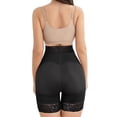 thumbnail image 5 of WZXFASHION Pantalon de Sport Boutonné pour Femmes Rehausse-Fesses Noir P, 5 of 5