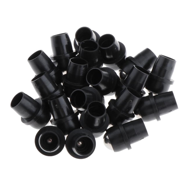 20 piezas de accesorios de bolas de rodillo de aceite esencial de rodillo de botellas Negro 2 jinwen Aceites Esenciales Roller Ball Top