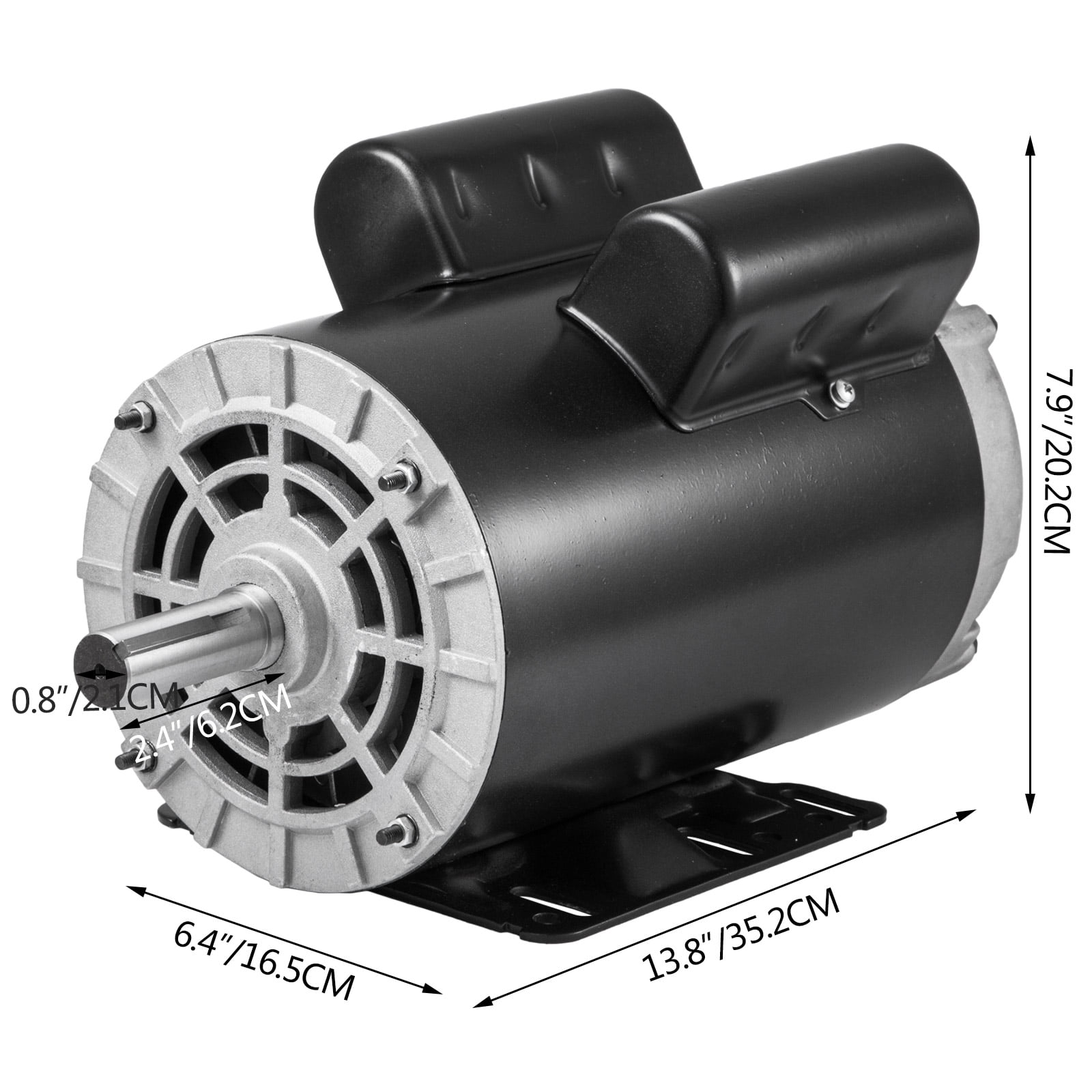 Details about   5HP SPL Air Compressor 1 Phase 208-230 Volts 3450RPM Electric Motor 5/8" Shaft