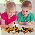 thumbnail image 4 of Alloy Engineering Vehicle Model Set, 6 PCS Construction Toy Cars, Excavator Forklift Stacker Truck, Durable Metal Toy Vehicles, No Battery Required, Gift For Kids Boys Girls, 4 of 6