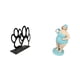 thumbnail image 1 of Organizador De Pañuelos Con Forma De Pata De Perro Y Figura Decorativa De Resina De Una Mujer En La Playa. Ideal Para Decorar Mesas, Cafeterías, Picnics, Hoteles O Salas De Estar., 1 of 8