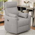 thumbnail image 7 of Homall 360° Swivel Nursery Recliner Power Swivel Rocker Recliner Chair with 2 Pillows Comfy High Back Adult Glider Rocker for Living Room,Loop Yarn Gray, 7 of 7