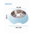 thumbnail image 5 of Plato Tazon Comedero Perros Y Mascotas xtellar azul Antiderrapante 2 Pzs, 5 of 5
