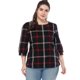 thumbnail image 5 of Blusa de mujer, cuello redondo, manga 3/4, camisa vintage suelta, tops Eccomum XL, 5 of 6