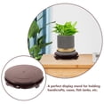 thumbnail image 3 of Support de Pot de Fleurs Rond pour Plantes et Vases d'Intérieur 8.25x8.25x1.77 Po, 3 of 8
