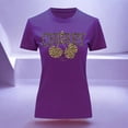thumbnail image 3 of Playera Blusa Cherry Cerezas Animal Print Color Morado Talla Chica Marca Emil SaEs, 3 of 4