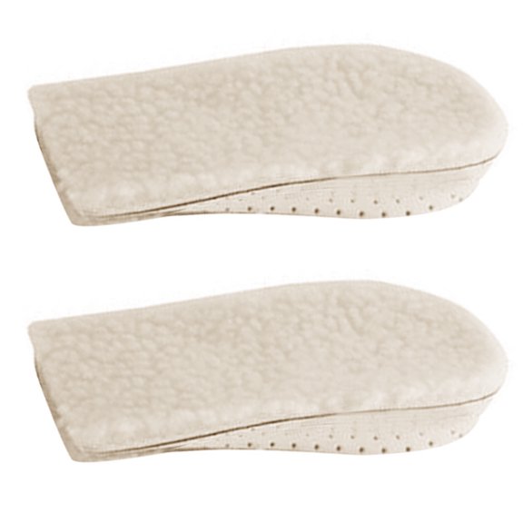 1 Pair Warm Shoe Inserts Invisible Height Increase Breathable Heel Lifting Insoles for Everyday Wear and Confidence