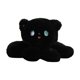 thumbnail image 3 of Cabeza de gato de peluche creativa, juguete decorativo de peluche, almohada suave hecha a mano Negro, 3 of 9