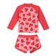 thumbnail image 2 of Odeerbi 2-10 Años Traje de Baño de Manga Larga Con Lycra Para Niñas Dos Piezas Traje de Baño de Entrenamiento Hawaiano Traje de Baño Con Estampado Floral Bañador Con Lycra Para Niñas, 2 of 3