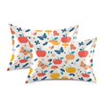 thumbnail image 2 of Apple and Butterfly Four Pillowcase Queen Size 30''x20'' Satin Double-Sided Print Soft Wrinkle Resistant, 2 of 9