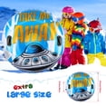 thumbnail image 2 of 47-Inch Flying Saucer Type Winter Snow Tube for Sledding Heavy Duty, Inflatable Sled for Kids and Adults, Great for Winter Outdoor Sports, 2 of 8