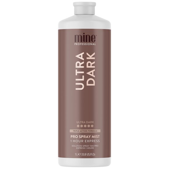 Solución bronceadora en aerosol MineTan Ultra Dark, vegana, libre de crueldad animal, 1 litro