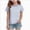 Girls T Shirts-A72-Light Blue, variant on 10-11 Years Short Sleeved Top For Girls Casual T Shirts Vacation Top Casual T Shirts Vacation Top