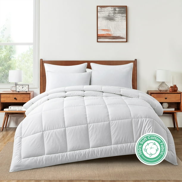 Peace Nest All Season 100 Cotton Down Alternative Comforter, Flow