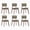 Brown Walnut, variant on COLAMY NOYA Prime Dining Chairs Set of 2 Upholstered Dining Chairs Mid-Century Modern Kitchen Chairs Solid Wood Red Oak Frame Padded Farmhouse Side Chairs Home Furniture - Dark Grey Walnut