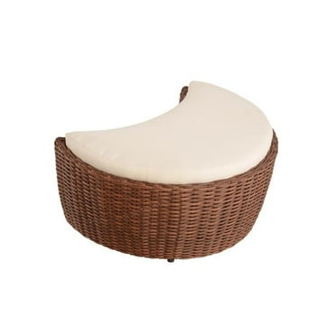 Romantic Collection outdoor harvest moon shape Ottoman