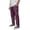 Purple, variant on Men's Lightweight Track Pants with Side Zipper Mesh Vents Loose Fit Open Bottom Athletic Pants Drawstring for Running Workout, Khaki, XL