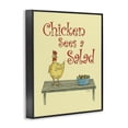 thumbnail image 3 of Stupell Industries Chicken Salad Vintage Pun Humor Painting Black Framed Art Print Wall Art, 16 x 20, 3 of 8