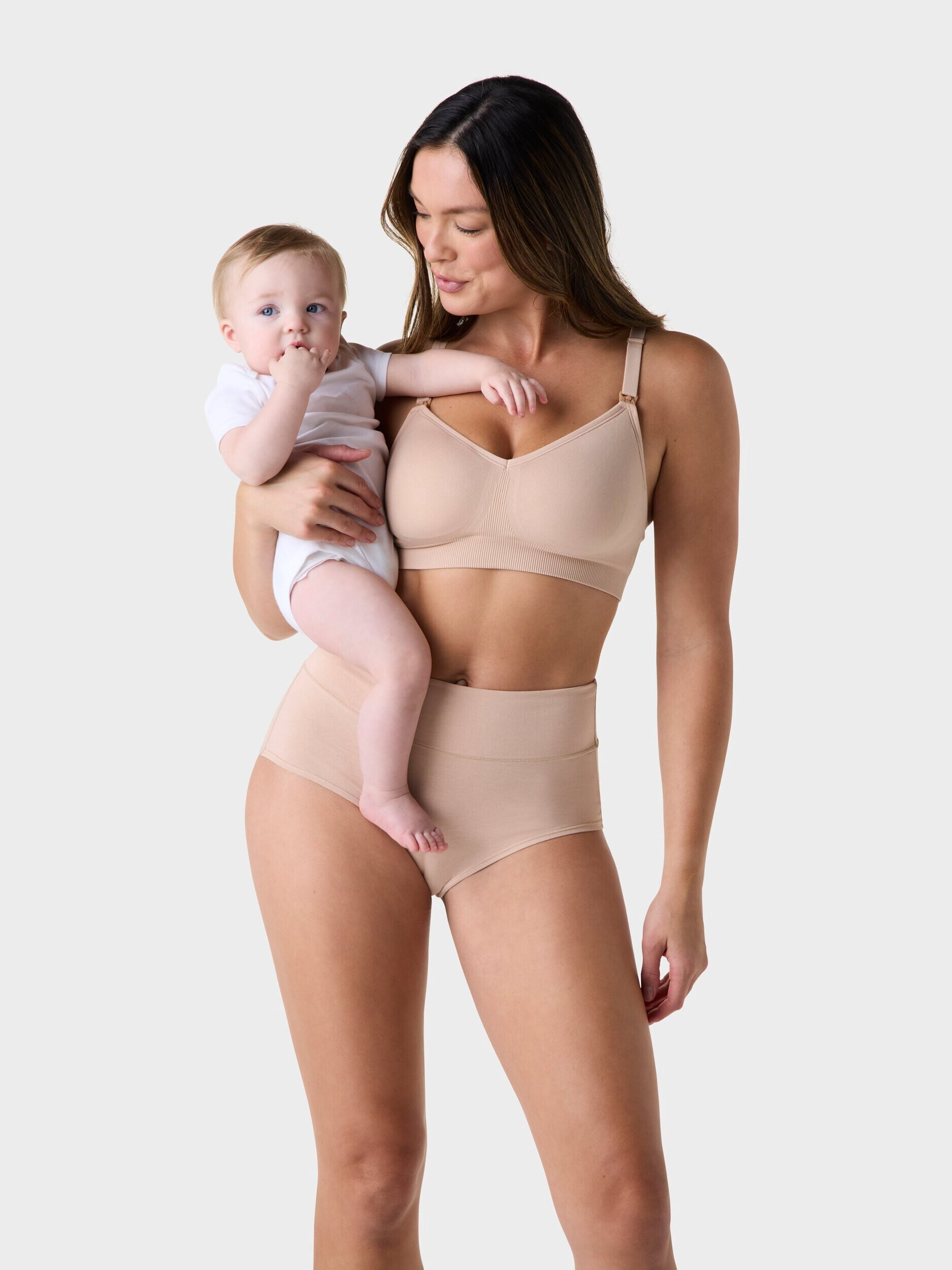 Ingrid & Isabel For Every Belly Women's Maternity Seamless Nursing and Pumping Bra, Sizes S-4XL