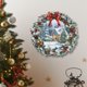 thumbnail image 4 of Adornos navideños, adornos navideños, regalos navideños, guirnalda navideña, casa de nieve, sala de estar, ventana de vidrio, escena navideña, pegatinas de pared decorativas, pegatinas de pared, 4 of 6