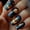 B3, variant on YTTAL Buy 2 Get 1 Free Earth & Star Press On Nails, Matte Black Short Square Fake Nails with 3D Earth Galaxy Design, Reusable Glue On Nails with Jelly Nails File, Stick On Nails for Women Daily Party