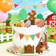 thumbnail image 4 of Farm-Themed Cake Decoration Set - Cute Animals And Rustic Elements Suitable For Birthday Parties  Family Gatherings And Outdoor Picnics, 4 of 7