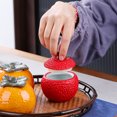 thumbnail image 3 of Ceramic Tea Jar Litchi Shaped Loose Tea Canister Multi-function Tea Jar Sealed Tea Jar, 3 of 8