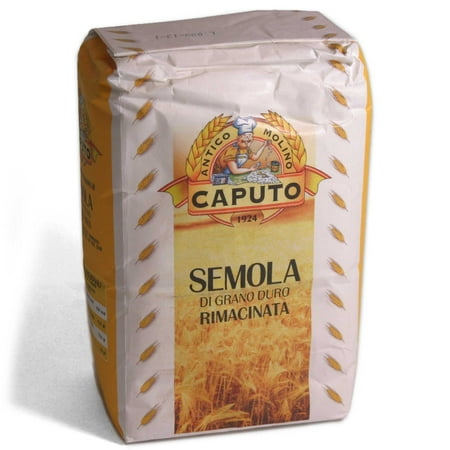Antico Molino Caputo Semola Di Grano Duro Rimacinata (Reground Semolina Flour) - Pack of 6
