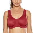thumbnail image 1 of SYROKAN Women's Max Control Solid High Impact Plus Size Underwire Sports Bra, 1 of 6