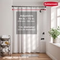 thumbnail image 5 of Rubbermaid No Drill Tension or Wall Mount 44" to 72" Adjustable Shower Curtain Rod, Rustproof Stainless Steel, Matte Black, 5 of 10