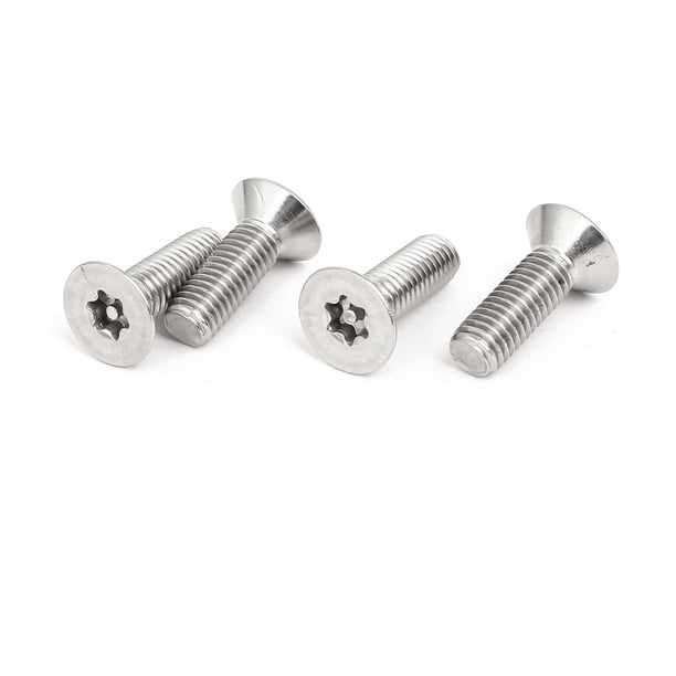 Tornillo de seguridad a prueba de manipulaciones Torx anti robo M8x25mm 5/16" x 1" 4 piezas