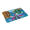 thumbnail image 2 of Haiem Little Sea Turtles Front Door Mat Indoor Outdoor Entrance, Waterproof All-Season, All-Weather Doormat, Durable Flannel Fabric, Fade Resistant, Low Profile, 16x24in, 2 of 9