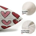 thumbnail image 2 of Valentines Day Lumbar Pillow Covers 12X20 In Red Pink Heart Valentine''s Day Decorative Pillow Cases Anniversary Wedding Cotton Linen Throw Pillows Set of 2 Holiday Home Decor For Sofa Couch Outdoor, 2 of 6